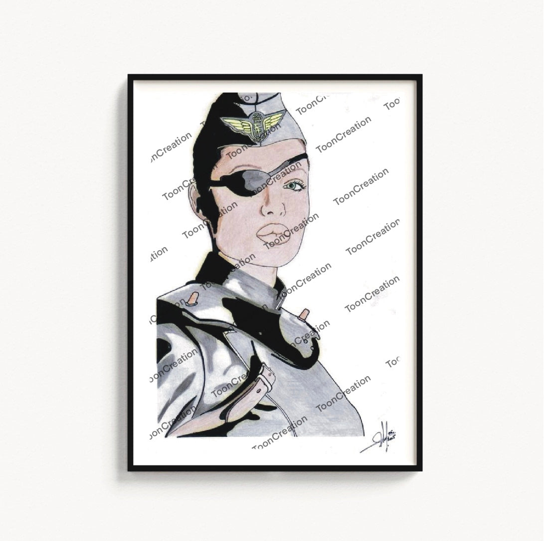 Angelina Jolie - 2004 - Francesca « Franky » Cook dans Capitaine Sky et le Monde de demain (Kerry Conran)