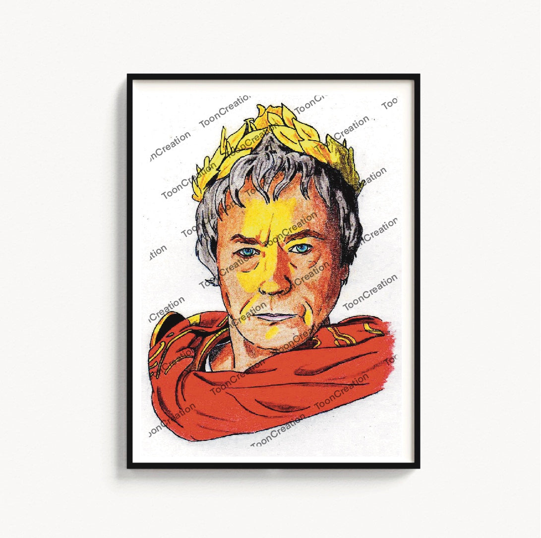 Alain Delon - 2008 - Jules César dans Astérix aux Jeux olympiques (Frédéric Forestier & Thomas Langmann)