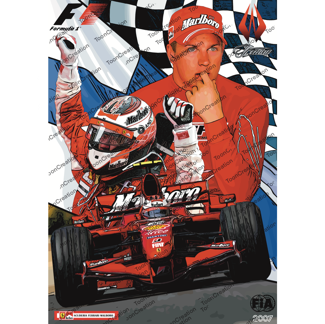 Kimi Räikkönen - 2007 - World Champion - Formule 1