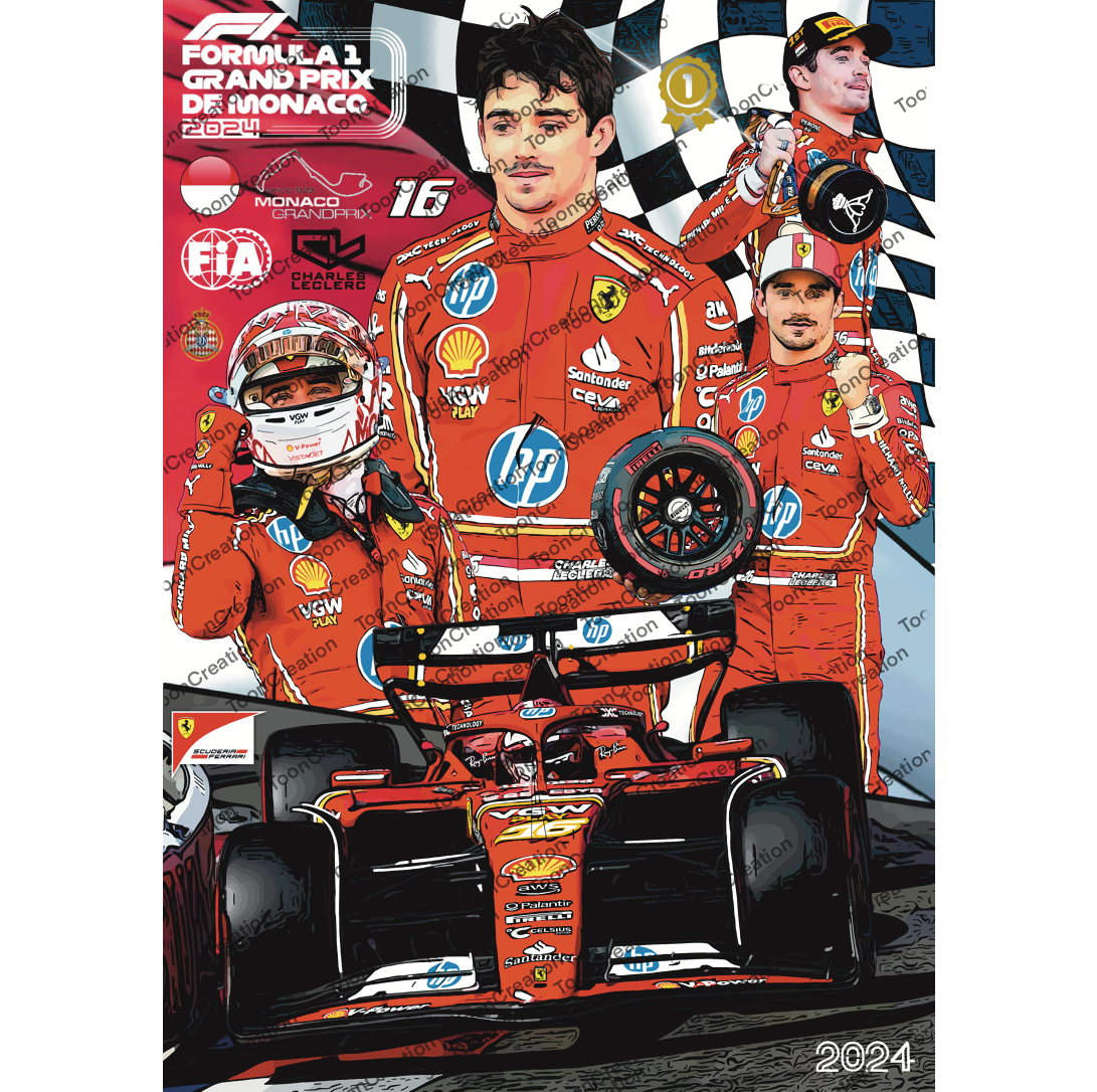 Charles Leclerc - 2024- GP de Monaco - Formule 1