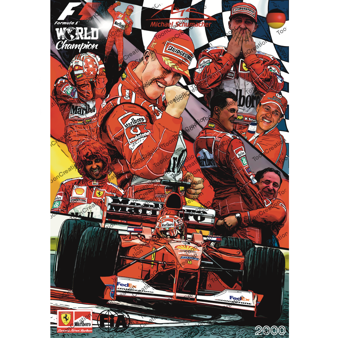 Michael Schumacher - 2000 - World Champion - Formule 1