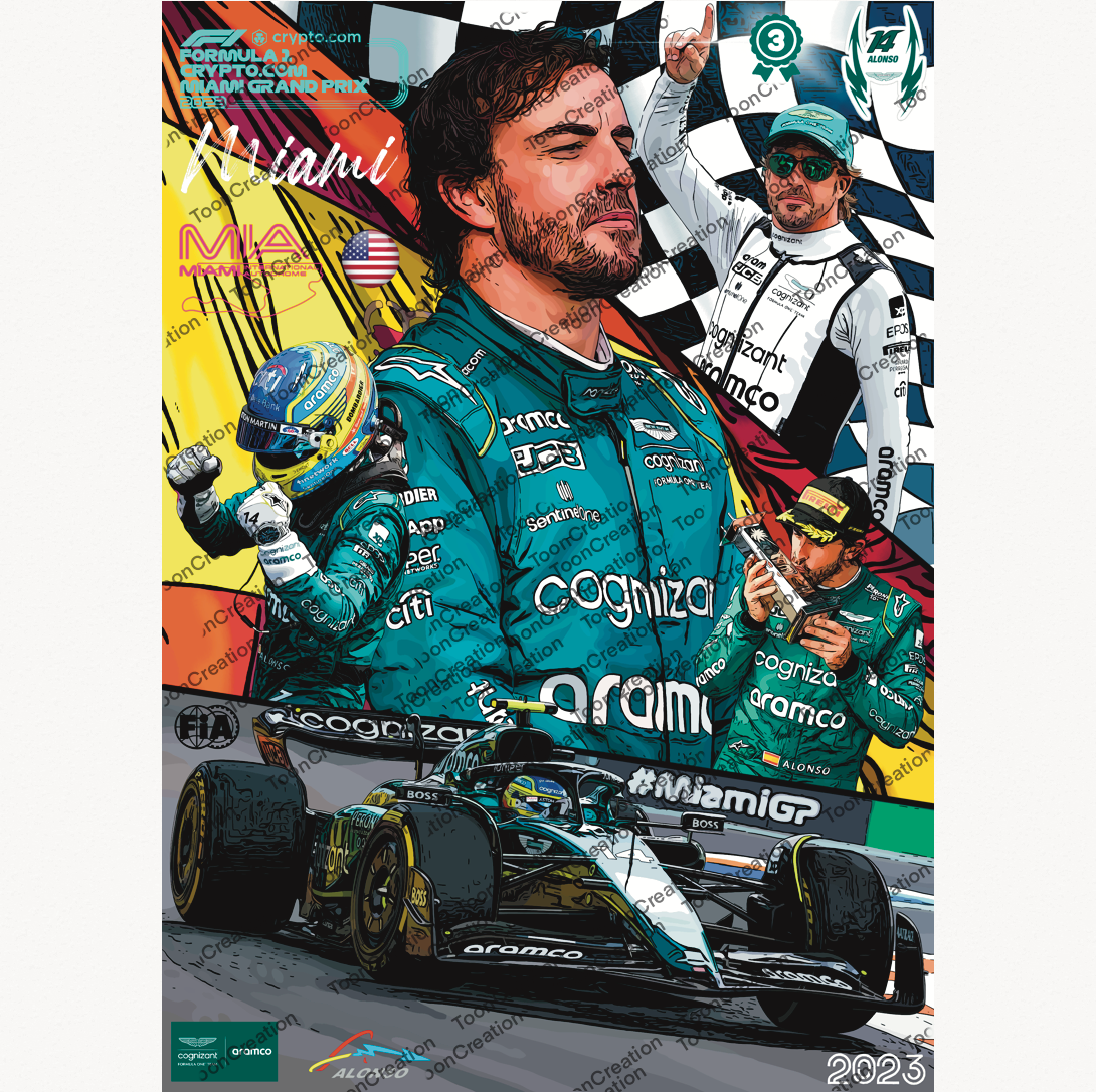 Fernando Alonso - 2023 - GP de Miami - Formule 1
