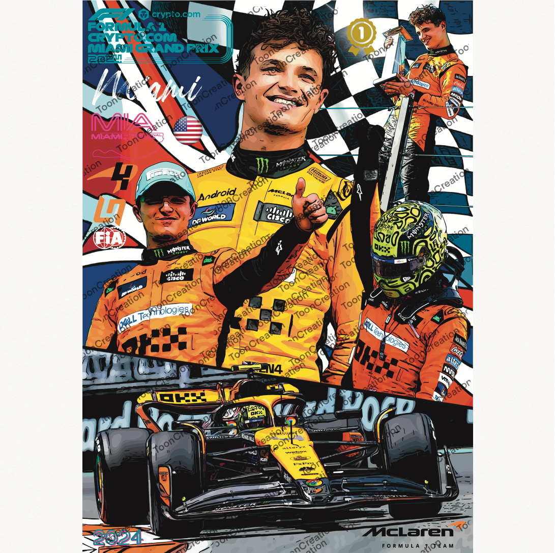 Lando Norris - 2024 - GP de Miami - 1ère victoire - Formule 1