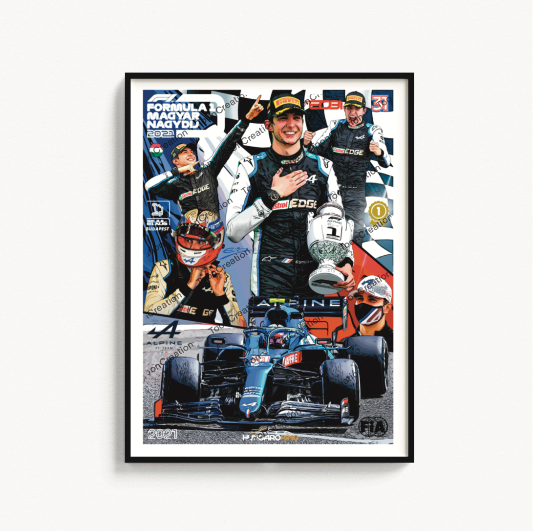 Esteban Ocon - 2021 - GP de Hongrie - 1ère victoire - Formule 1