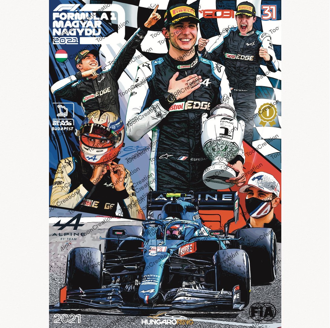 Esteban Ocon - 2021 - GP de Hongrie - 1ère victoire - Formule 1