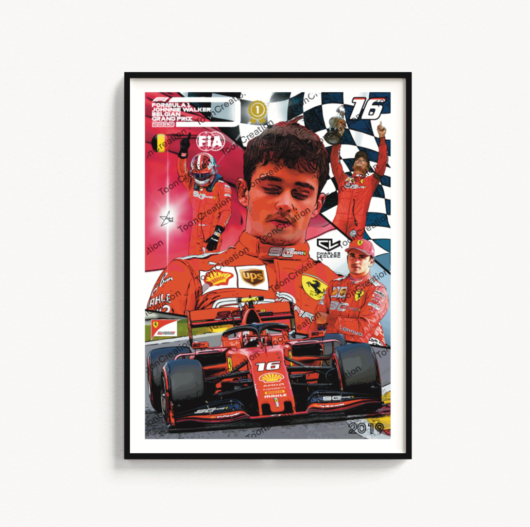 Charles Leclerc - 2019 - GP de Belgique - 1ère victoire - Formule 1