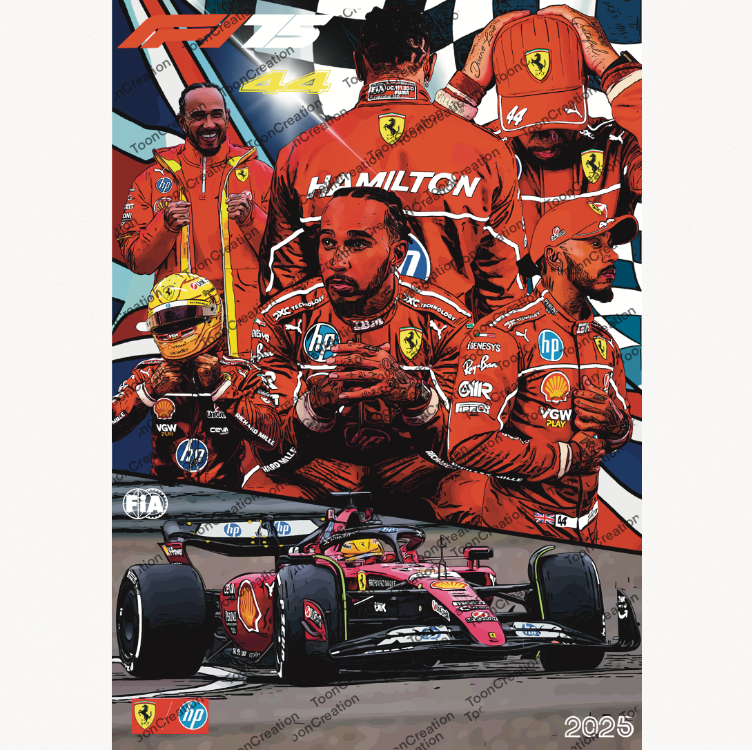 Lewis Hamilton - 2025 - Welcome to Ferrari - Formule 1
