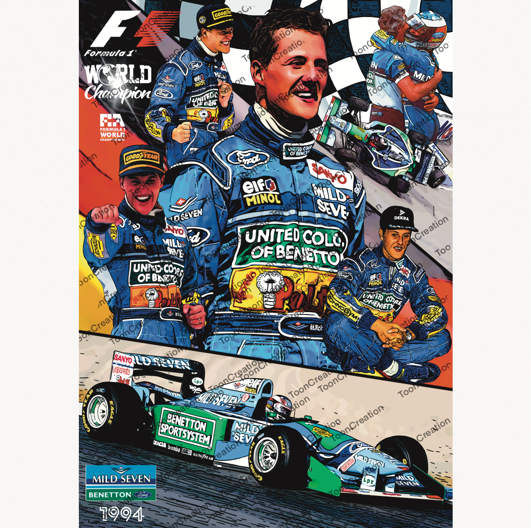 Michael Schumacher - 1994 - World Champion - Formule 1