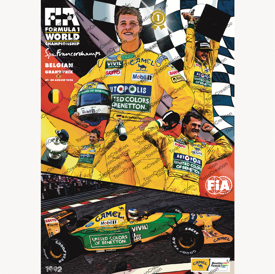 Michael Schumacher - 1992 - Première victoire - Formule 1
