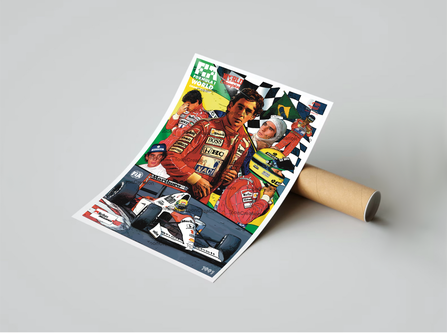 Ayrton Senna - 1991 - World Champion - Formule 1