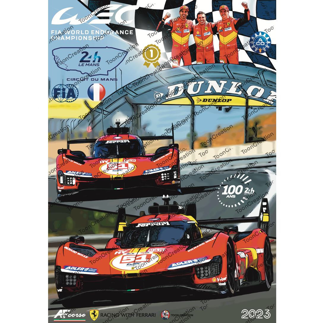 Ferrari AF Corse 51 - 2023 - Victoire aux 24h du Mans