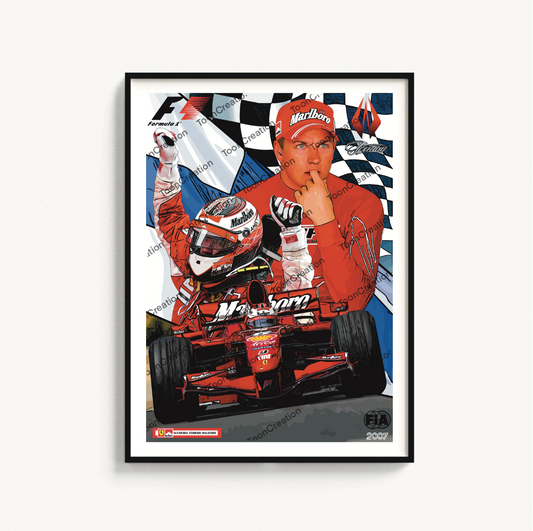 Kimi Räikkönen - 2007 - World Champion - Formule 1