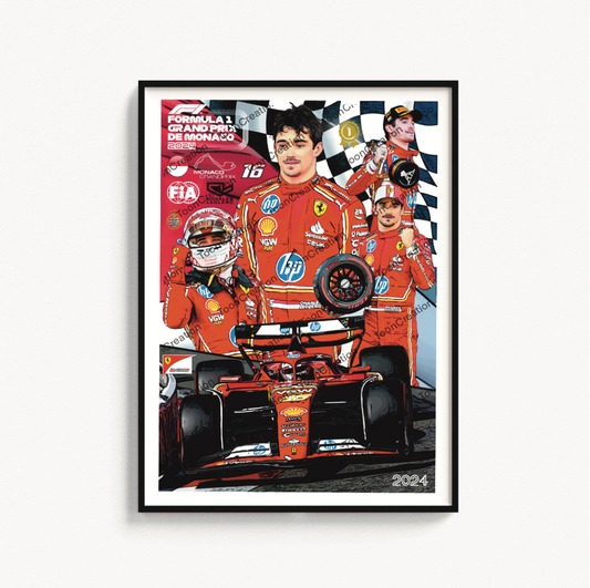 Charles Leclerc - 2024- GP de Monaco - Formule 1