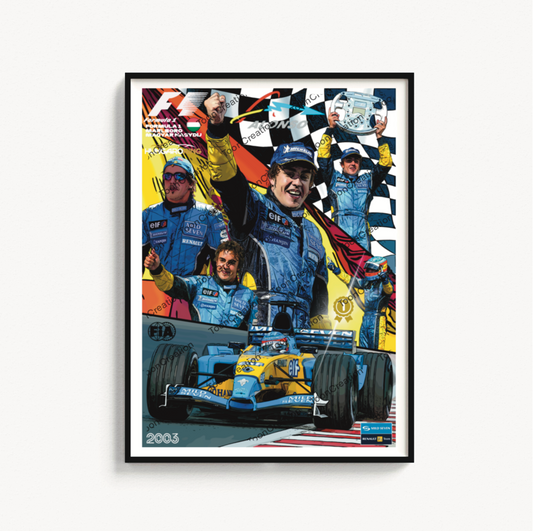 Fernando Alonso - 2003 - GP de Hongrie - 1ère victoire - Formule 1