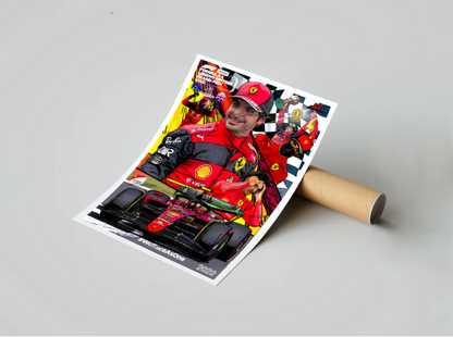 Carlos Sainz - 2022 - GP de Silverstone - 1ère victoire - Formule 1