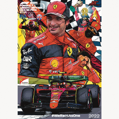 Carlos Sainz - 2022 - GP de Silverstone - 1ère victoire - Formule 1