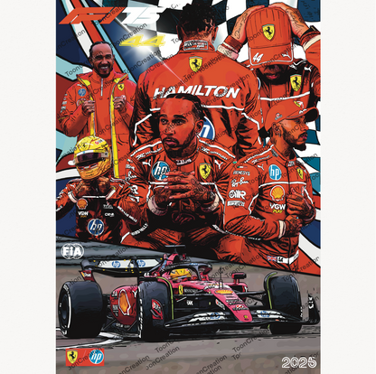 Lewis Hamilton - 2025 - Welcome to Ferrari - Formule 1