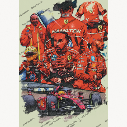 Lewis Hamilton - 2025 - Welcome to Ferrari - Formule 1