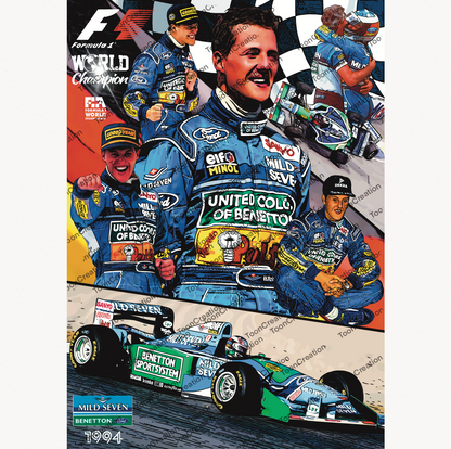 Michael Schumacher - 1994 - World Champion - Formule 1