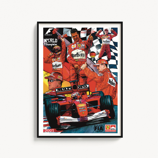 Michael Schumacher - 2001 - World Champion - Formule 1