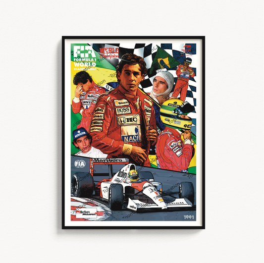Ayrton Senna - 1991 - World Champion - Formule 1