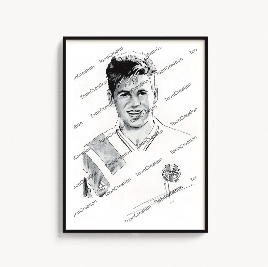 Chris Waddle - 1992 - Olympique de Marseille - Football