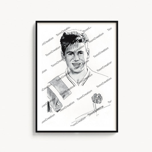 Chris Waddle - 1992 - Olympique de Marseille - Football